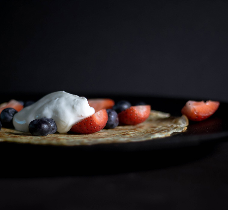 Berry and Yoghurt Pancakes - Farrington Oils
