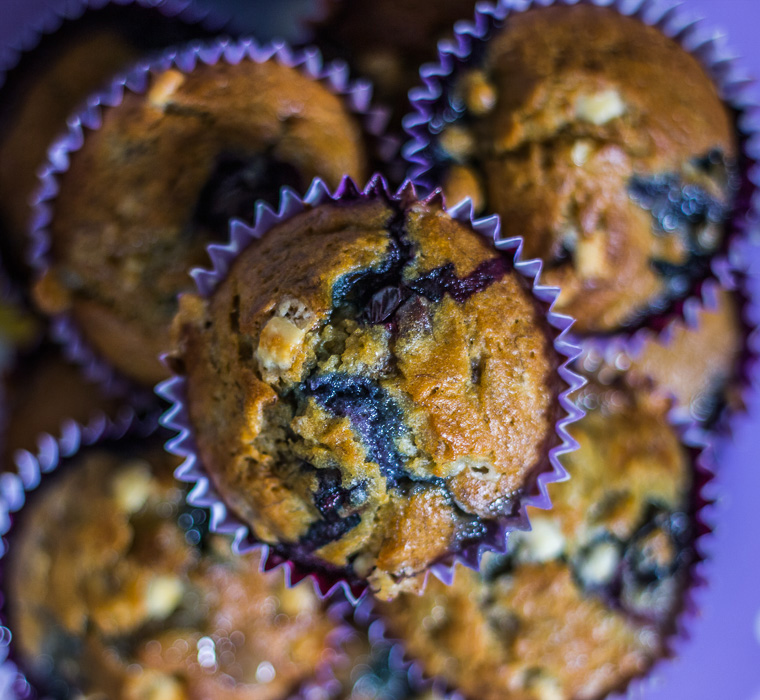 Blueberry and White Chocolate Muffins - Farrington Oils