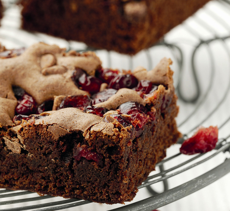 Chocolate and Cranberry Brownies - Farrington Oils