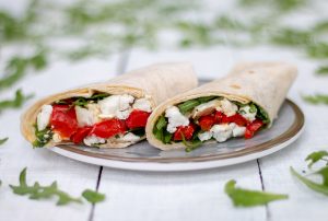 Red Pepper and Goat's Cheese Wrap mobile