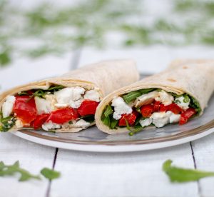 Red Pepper and Goat's Cheese Wrap