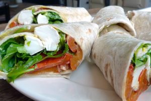 Red Pepper and Goat's Cheese Wrap mobile