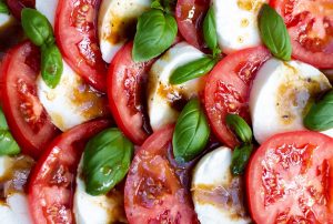 tomato basil and mozzarella salad mobile