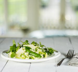 spring pea risotto thumbnail