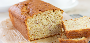 Easy Banana Bread Loaf Cake Recipe with overripe bananas