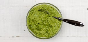 spinach pesto recipe desktop banner