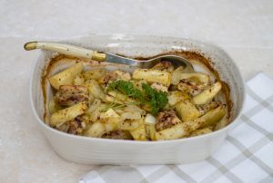 One pot Honey and Mustard Parsnip Chicken mobile banner