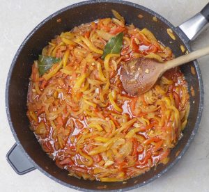 basque piperade stew featured