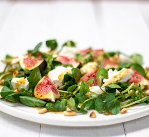 fig goat's cheese salad
