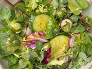 never eat a salad naked banner