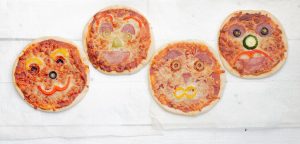 smiley face pizza