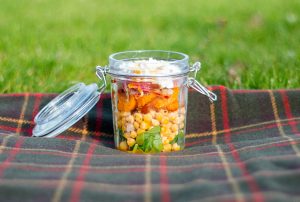 butternut, feta chickpea picnic pot mobile