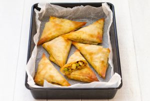 baked leftover turkey samosas mobile