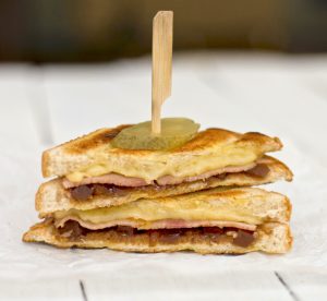 easy ploughmans sandwich toastie recipe lunch