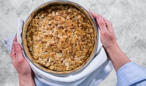 Easy Healthy Rhubarb Cake Recipe with rapeseed oil