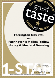 Honey and Mustard Dressing Great Taste Award 2022