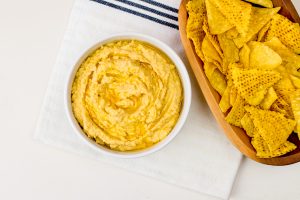 Hummus recipe made with cold pressed rapeseed oil