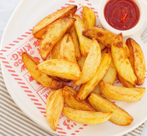 Make Homemade Chips in air fryer with rapeseed oil omega 3