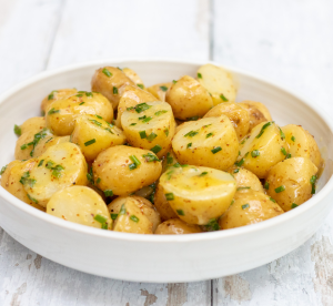 Honey and mustard potato salad with no mayonnaise by mellow yellow