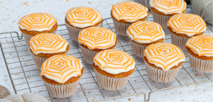 halloween carrot cake muffins