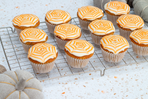 halloween carrot cake muffins