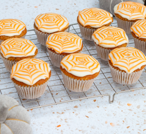 halloween carrot cake muffins