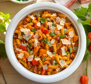roasted squash chorizo pasta