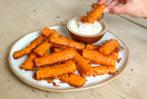 crispy roasted parmesan carrots recipe
