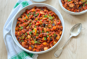 bean and chorizo stew