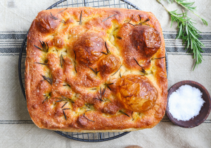 Sea Salt and Rosemary Focaccia Bread