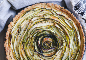 Courgette and Mascarpone Pesto Tart