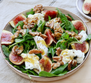Fig Walnut and Mozzarella Salad