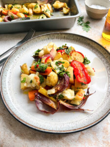 Halloumi Traybake with Chimichurri