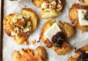 Mellow Yellow Smashed Potato Canapes