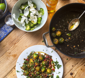 Brussels sprouts with whipped feta