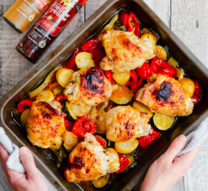 Chilli Chicken family traybake