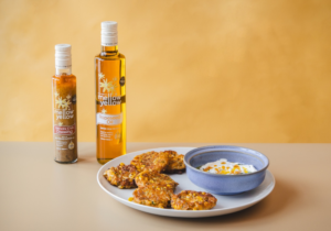 courgette & corn fritters