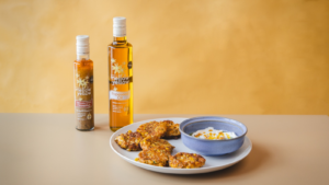 courgette & corn fritters