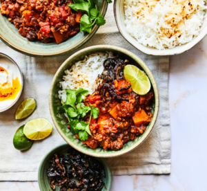 Smoky sweet potato chilli