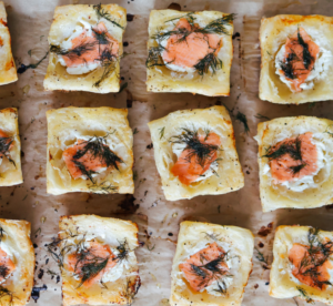 Dom's Smoked Salmon & Cream Cheese Canapes