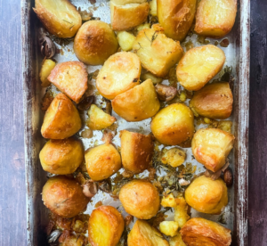 Roast Potatoes with Rosemary, garlic and orange zest