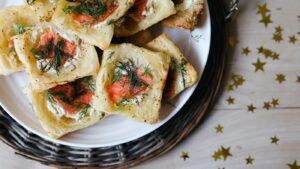 Dom's Smoked Salmon & Cream Cheese Canapes