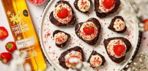 Valentines Strawberry Brownies
